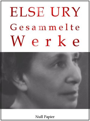 cover image of Else Ury--Gesammelte Werke